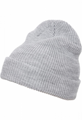 Caciula Beanie Long tricot deschis gri Flexfit