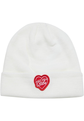 Caciula Beanie Not Your Babe alb Mister Tee