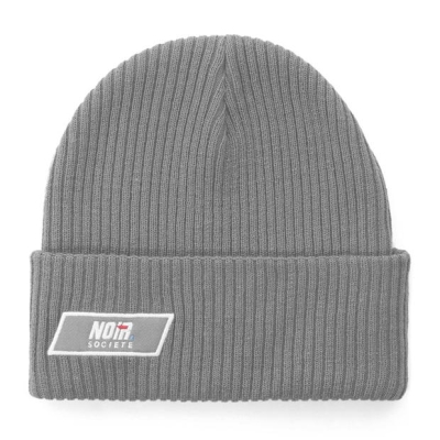 Caciula Beanie Societe Noir Noir Woven Patch gri alb