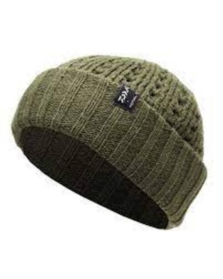 Caciula Beanie tricot verde DAIWA