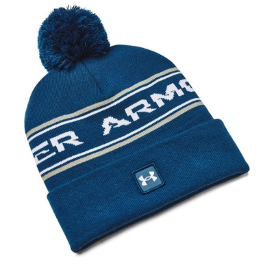 Caciula Beanie Under ARMOUR Ua Halftime Pom Beany Unisex pentru adulti pentru Barbati albastru