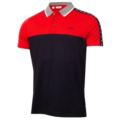 Calvin Klein Golf G Knt Cb Polo pentru barbati bleumarin rosu