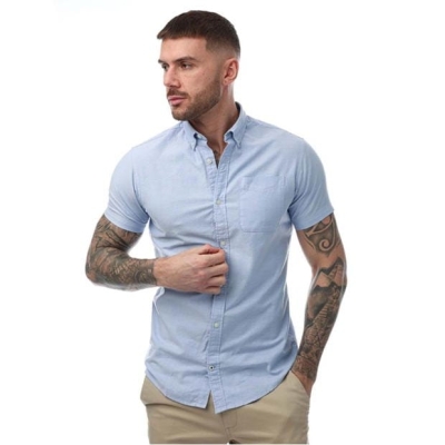 Camasa cu Maneca Scurta Jack and Jones Oxford albastru