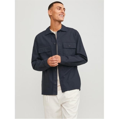 Camasa Jack and Jones Venice Linen Blend cu Maneca Lunga negru