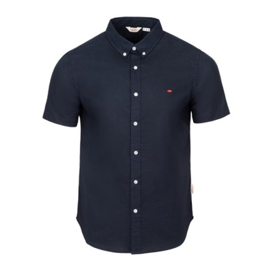 Camasa oxford Lee Cooper Cooper maneca scurta bleumarin