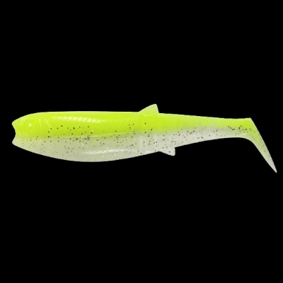 CANNIBAL 10CM 9G FLOU galben GLOW 5BUC PL SAVAGE GEAR