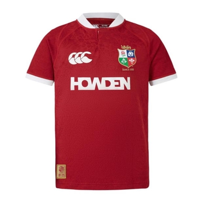 Canterbury British and Irish Lions 2024 Shirt Juniors rosu dahlia