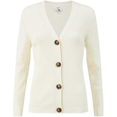 Cardigan Yumi Yumi Cream Ribbed tricot crem