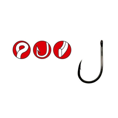 CARLIGE POWER CARP RING EYE 10BUC PL nr 10 GAMAKATSU