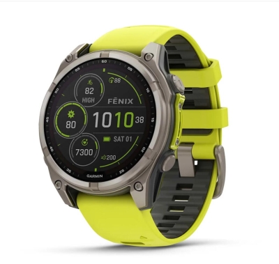 CEAS FENIX 8 SOLAR SAPPHIRE galben GRAPHITE 47MM EMEA GARMIN