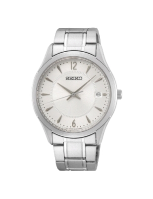 Ceas QUARTZ MAN SEIKO SUR417P1 gri bej