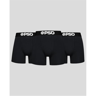 Chiloti Boxeri Lenjerie Set de 3 PSD negru bumbac 5