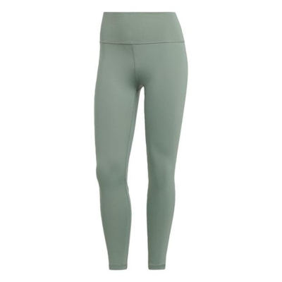 Colanti adidas antrenament 7/8 pentru femei argintiu verde