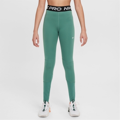 Colanti Nike Pro pentru fete verde negru