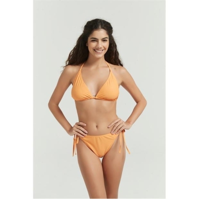 Costum de baie bikini Be You Tie Side Bottom portocaliu