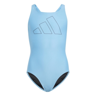 Costum de Inot adidas 3 Bars Juniors albastru