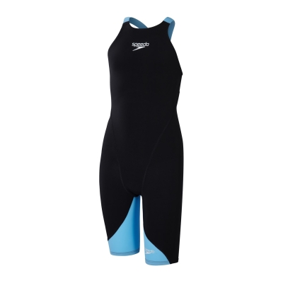 Costum de inot Speedo Fastskin LZR Ignite pentru copii negru albastru