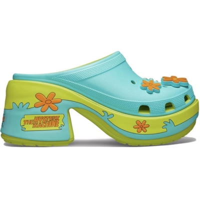 Crocs ScoobSiren Clg femei verde lime punch