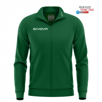 Bluza trening cu fermoar Polarfleece 500 Givova verde