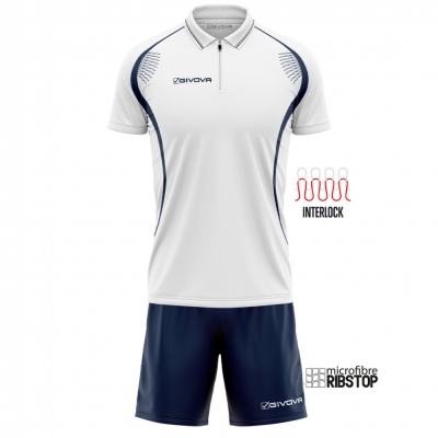 Echipament casual sport KIT EASY Givova alb albastru