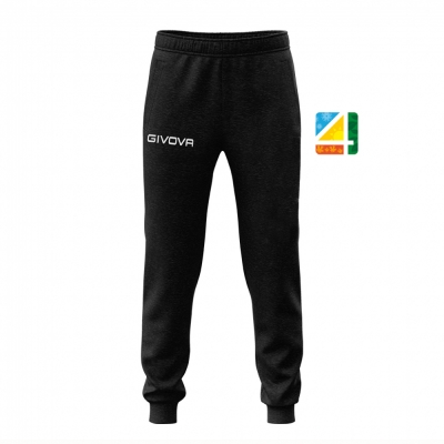 Echipament casual sport PANTA COTONE KING LOGO SMALL Givova negru