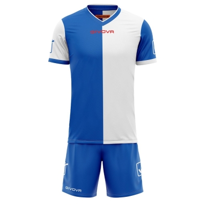 Echipament fotbal KIT COMBO MC Givova albastru alb