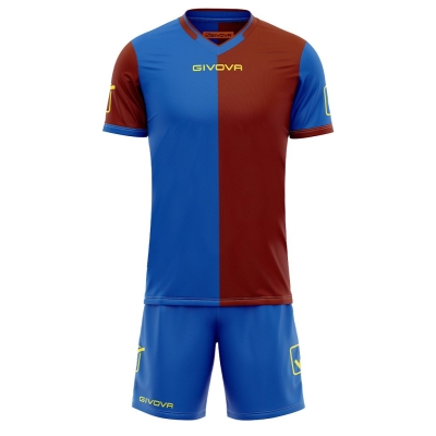 Echipament fotbal KIT COMBO MC Givova albastru visiniu