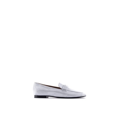 EMPORIO ARMANI Emporio Mocassn Lmn femei argintiu