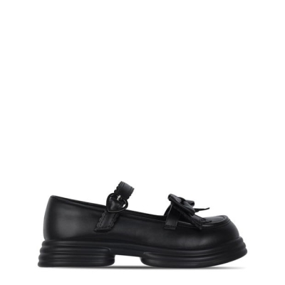 Fabric Schl Shoe copii negru