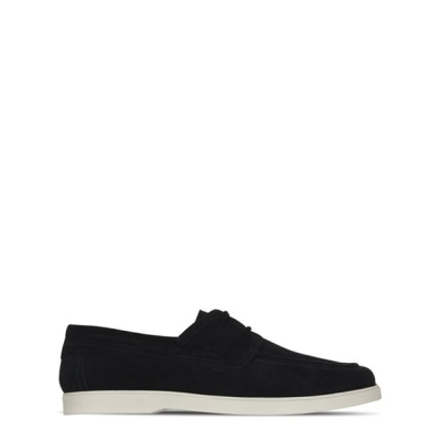 Pantofi cu siret Fabric Suede pentru Barbati negru