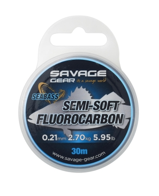 FIR SEMI SOFT FLUOROCARBON SEABASS 032MM 5,51KG 30M SAVAGE GEAR