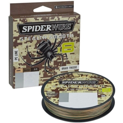 FIR TEXTIL STEALTH SMOOTH 8 CAMO 015MM 16,5KG 150M SPIDERWIRE