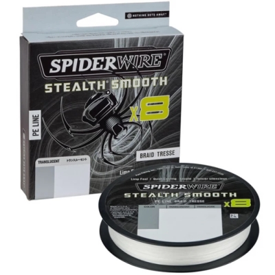 FIR TEXTIL STEALTH SMOOTH 8 TRANSLUCENT 019MM 18,0KG 150M SPIDERWIRE