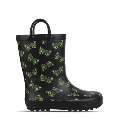 Firetrap Welly pentru baieti negru verde