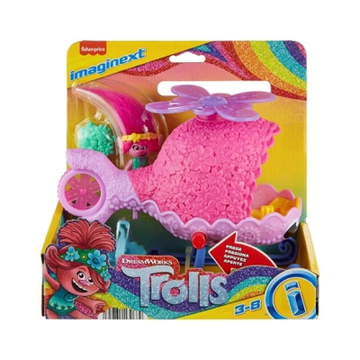 Fisher Price FP Imaginext Trolls PoppyS Copter multicolor format and universal