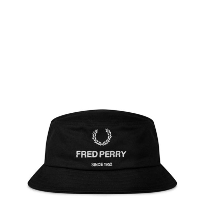 Fred Perry Fred Logo Bucket barbati negru