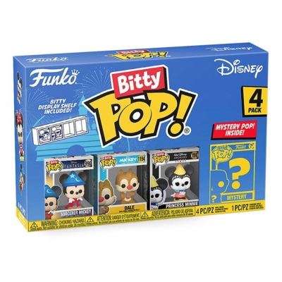 FUNKO Bitty POP: Disney- Sorcerer Mickey 4PK multicolor format and universal