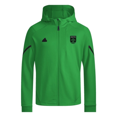 Jacheta adidas Austin Designed for Gameday Anthem pentru adulti real verde