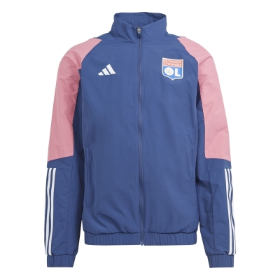 Bluze trening adidas Olympique Lyonnais Tiro 23 Presentation pentru adulti albastru hzy rs