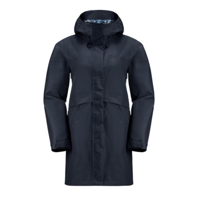 Geaca Jack Wolfskin Cape West bleumarin albastru