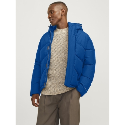 Geaca matlasata Jack and Jones World albastru