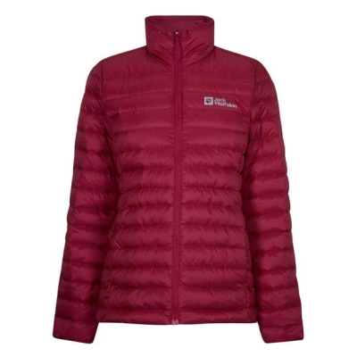 Geaca matlasata Jack Wolfskin PackGo pentru femei rosu