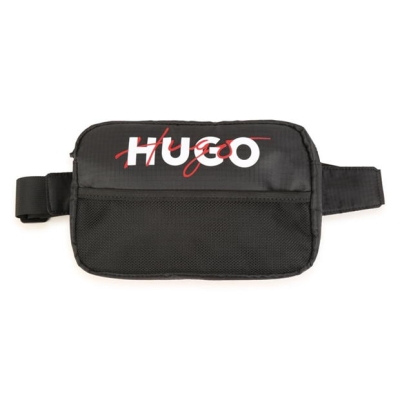 Geanta Hugo Logo Bum pentru copii negru 09b