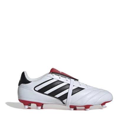 Ghete de fotbal adidas Copa Glora II Foldover Tongue Firm Ground alb negru rosu