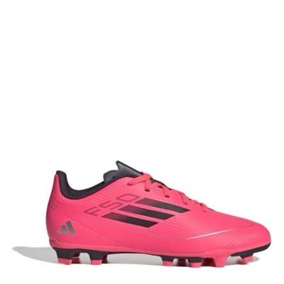 Ghete de fotbal adidas F50 Club Firm Ground pentru Copii roz negru