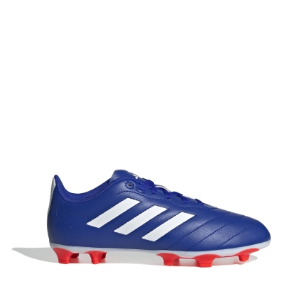 Ghete de fotbal adidas Goletto VIII Firm Ground pentru Copii albastru alb rosu