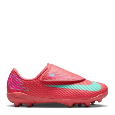 Ghete de fotbal Nike Mercurial Vapour 16 Club Firm Ground pentru Copii rosu verde