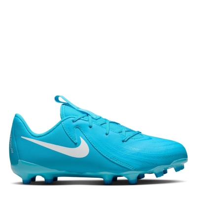 Ghete de fotbal Nike Phantom GX II Academy Firm Ground pentru copii albastru baltic