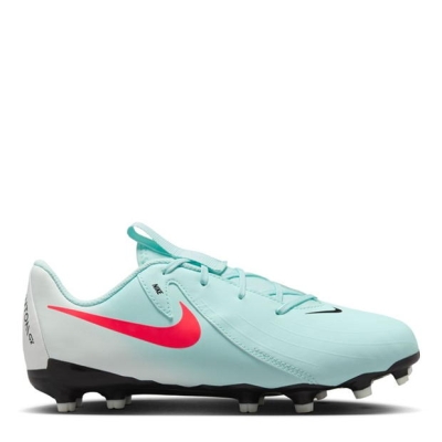 Ghete de fotbal Nike Phantom GX II Academy Firm Ground pentru copii verde rosu