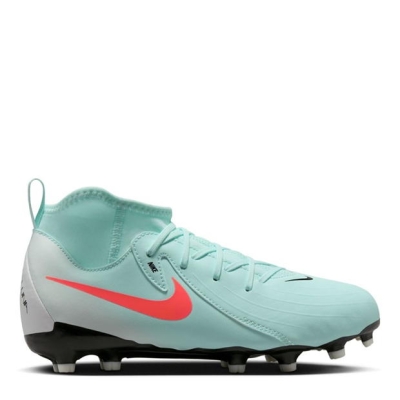 Ghete de fotbal Nike Phantom Luna II Academy Firm Ground pentru copii verde rosu